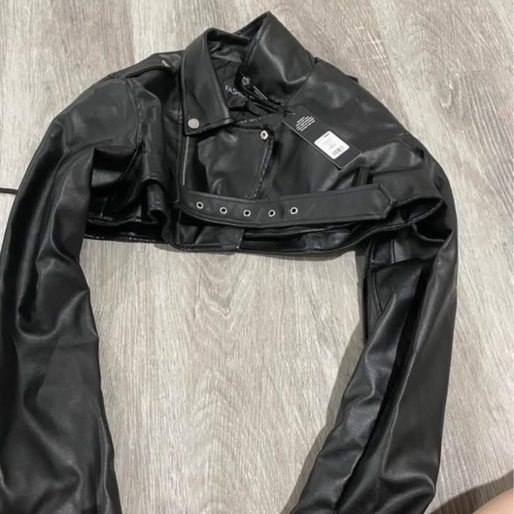 Black Faux Leather Women's outfit